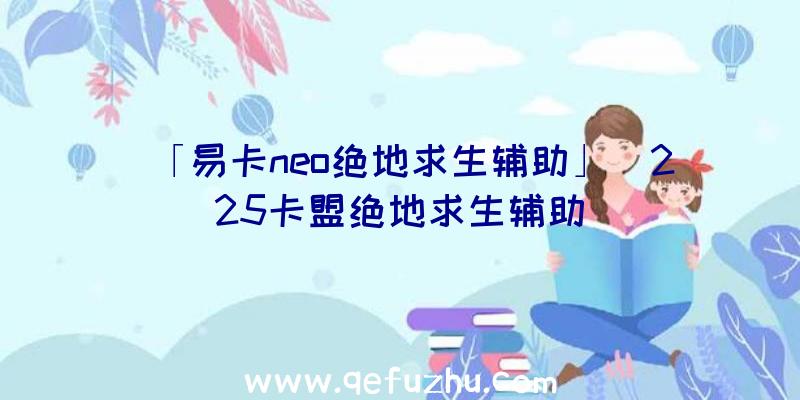 「易卡neo绝地求生辅助」|225卡盟绝地求生辅助